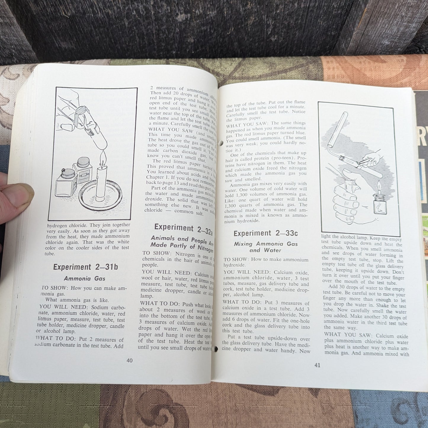 Vintage 1961 Gilbert Fun with Chemistry Books 1 & 2