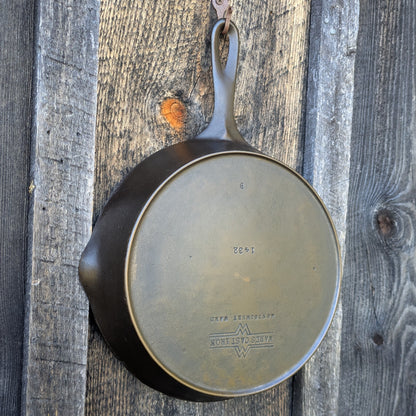 Ward's Cast Iron 1432 Skillet Size #8. Made by Wagner Ware for Montgomery Ward