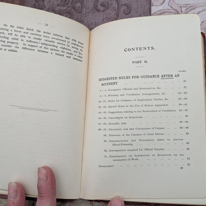 1910 Suggested Rules for Recovering Coal Mines After Explosions and Fires by W. E. Garforth