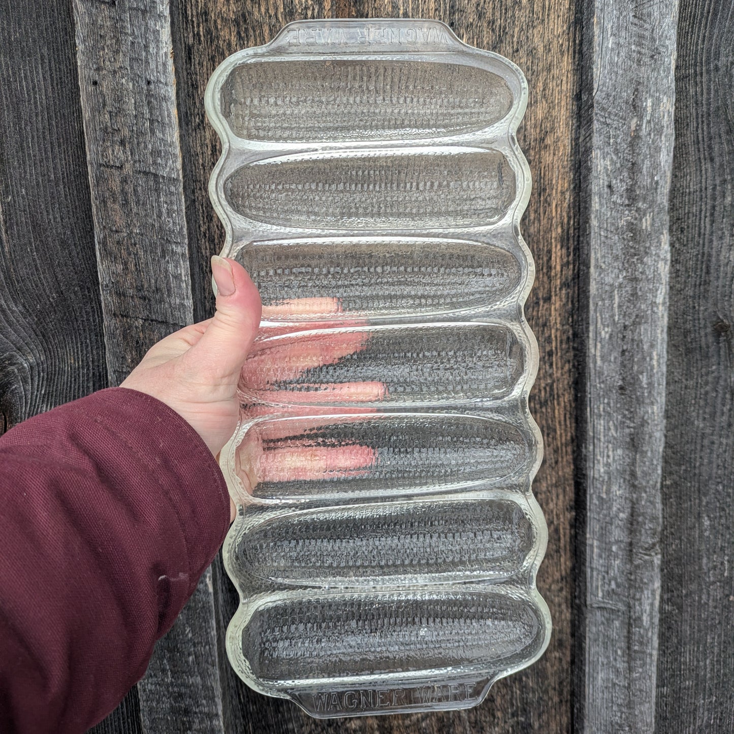 Vintage Glass Wagner Ware Corn Stick Pan