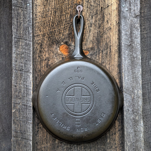 Vintage Griswold #6 Cast Iron Skillet with Large Block Logo 699 J