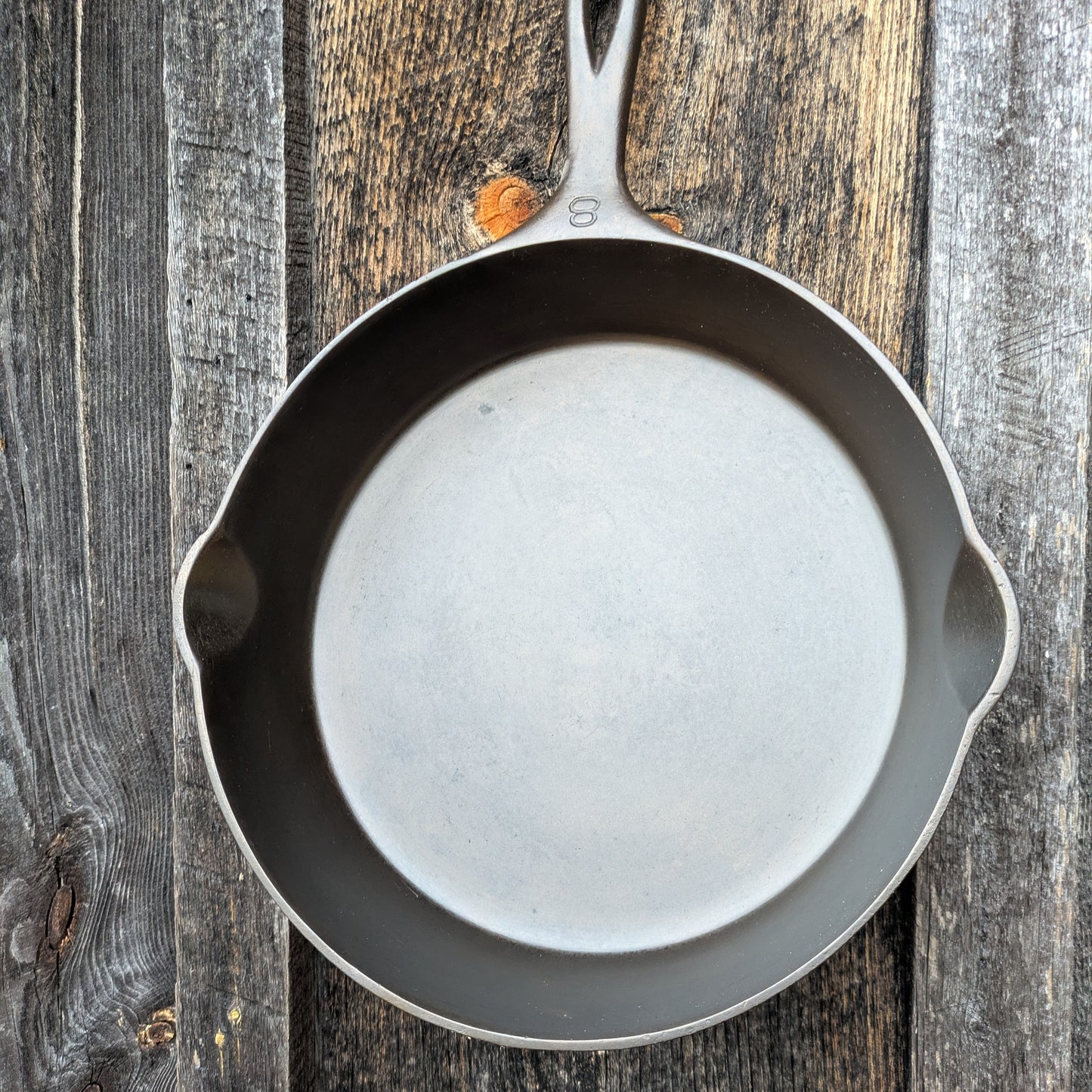 Vintage Griswold #8 Slant EPU Cast Iron Skillet 704 M with Heat Ring