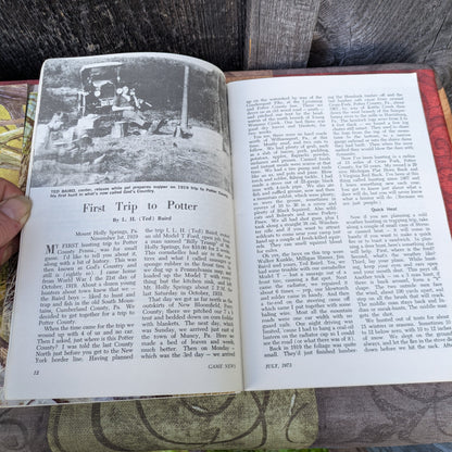 Set of 11 Vintage 1973 Pennsylvania Game News Magazines