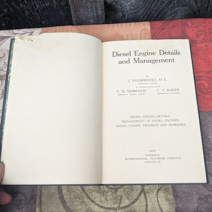 Set of 4 International Textbook Company Books on Engines