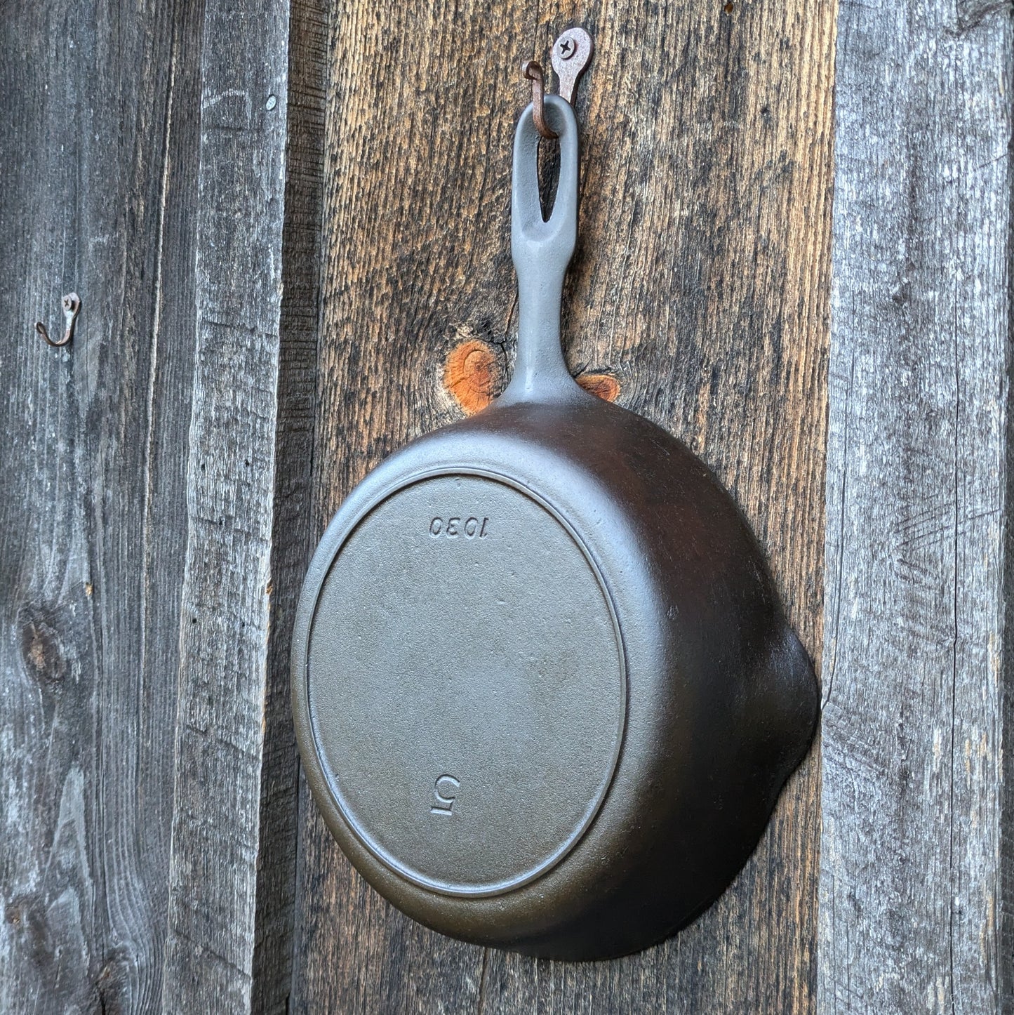 Set of Iron Mountain by Griswold Cast Iron Skillets- #3, #5, & #8