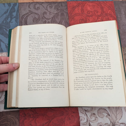 Sights and Secrets of the National Capital, 1869 First Edition by John Ellis. Fascinating Washington D.C. History!