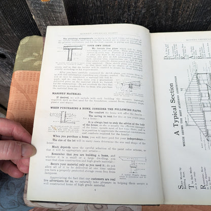 Modern American Homes, 1918 Home Building Catalog First Edition with Ephemera