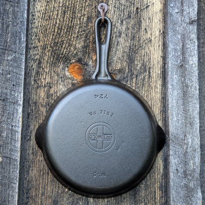 Complete Set Griswold Small Block Groove Handle Cast Iron Skillets- Sizes #3-#9