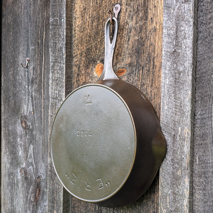 Antique Erie #7 3rd Series 701 C Cast Iron Skillet by Griswold, circa 1890