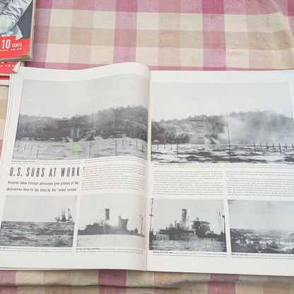 Set of 12 Vintage Life Magazines January-March 1943, WWII History