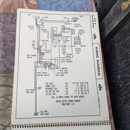 1949 American Electric Association Tune Up Specification Charts and Wiring Diagrams for Vintage Automobiles