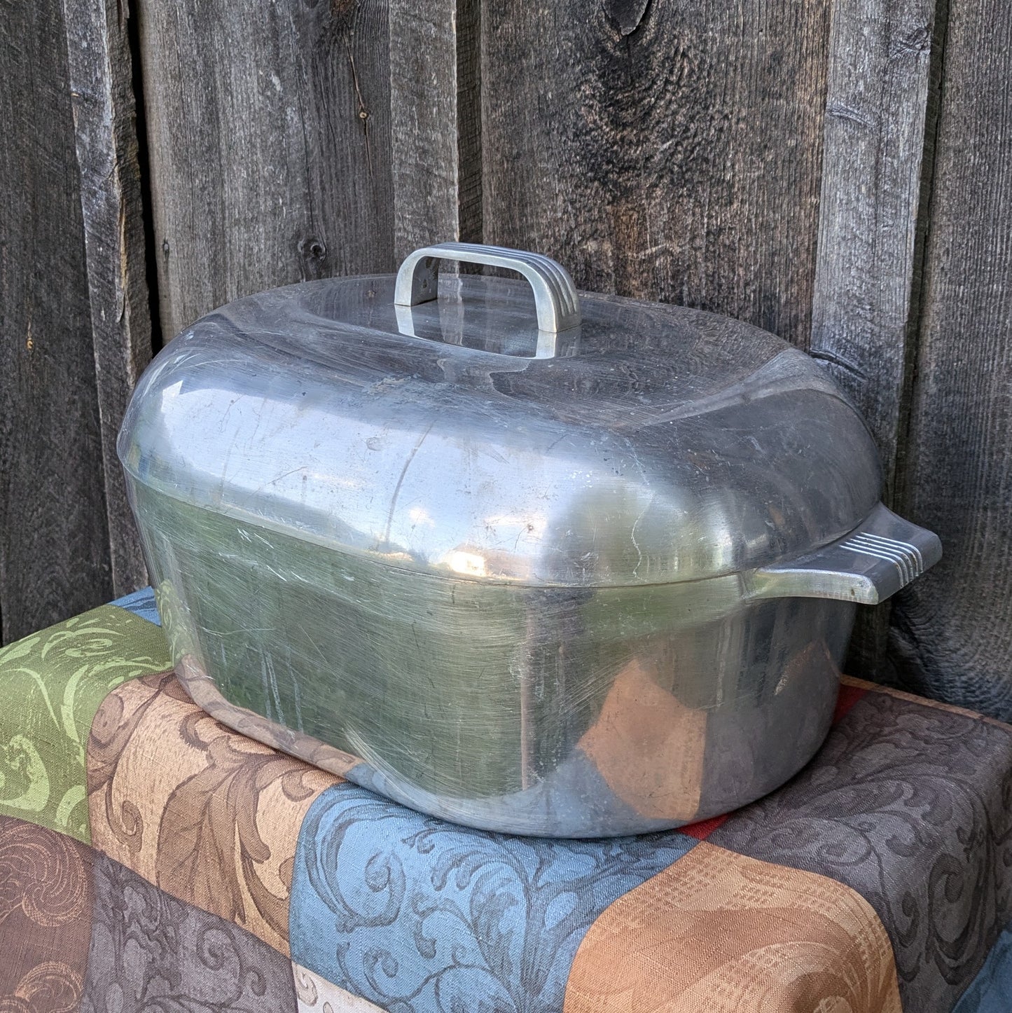 Magnalite Cast Aluminum 13 Quart Oval Roaster 4267-P by Wagner Ware