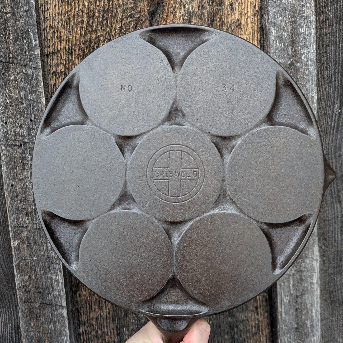 Vintage Griswold Cast Iron Plett Pan No. 34