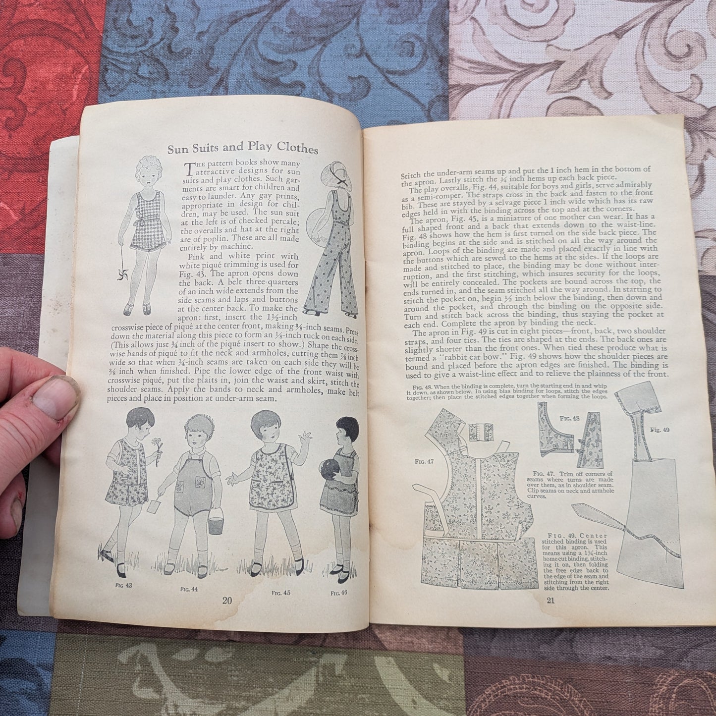 Vintage 1930's Singer Sewing Library Books 3 & 4- Children's Clothes and How to Make Draperies