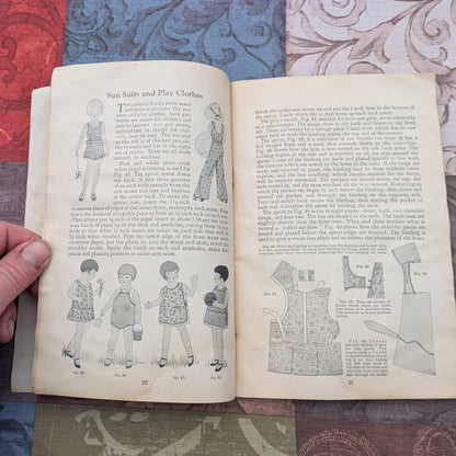 Vintage 1930's Singer Sewing Library Books 3 & 4- Children's Clothes and How to Make Draperies