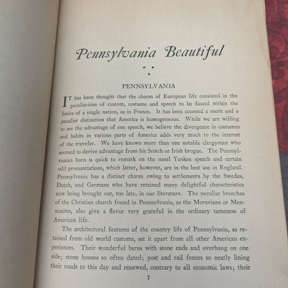 Pennsylvania Beautiful (Eastern) by Wallace Nutting 1924 First Edition
