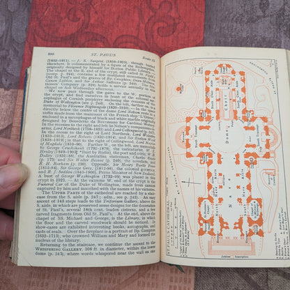 Muirhead's London and its Environs, Vintage 1927 Third Edition Travel Guide with Maps