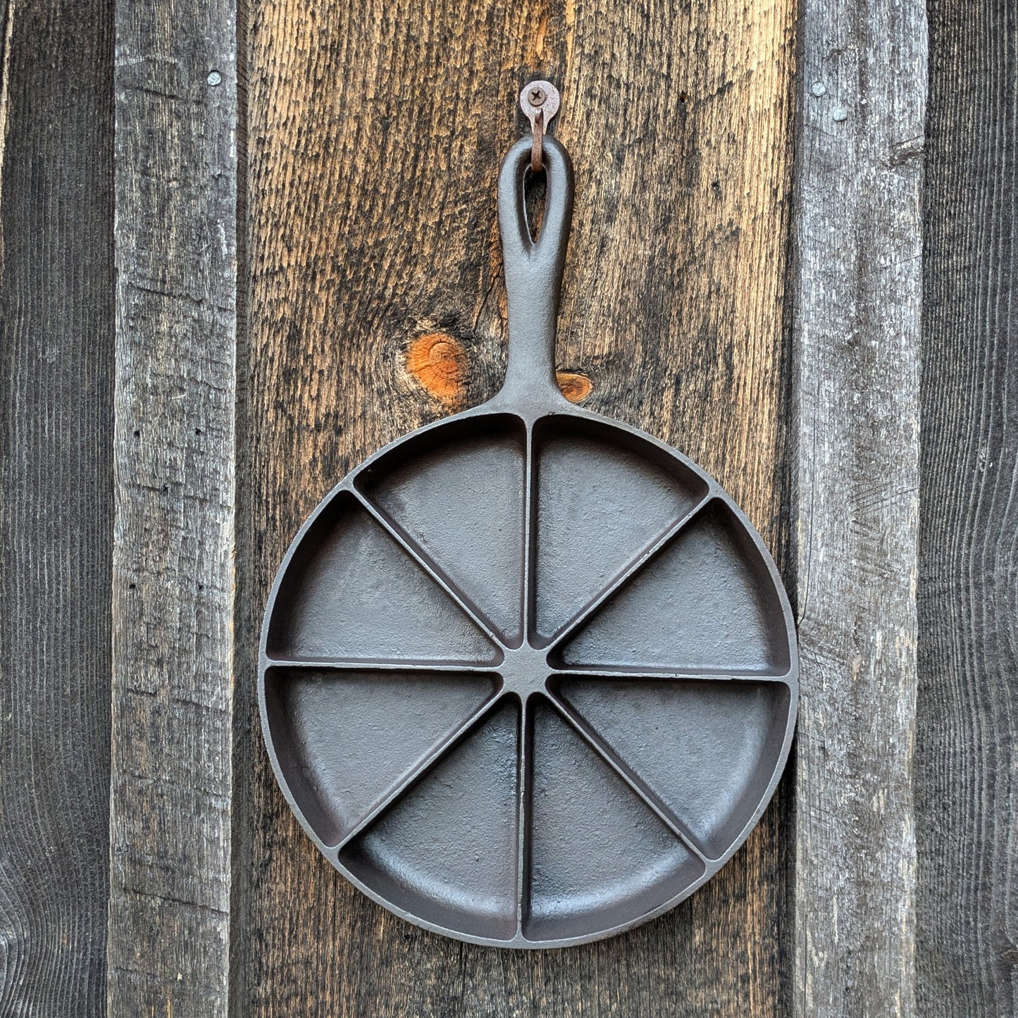 Vintage BSR Cast Iron Cornbread Wedge Skillet