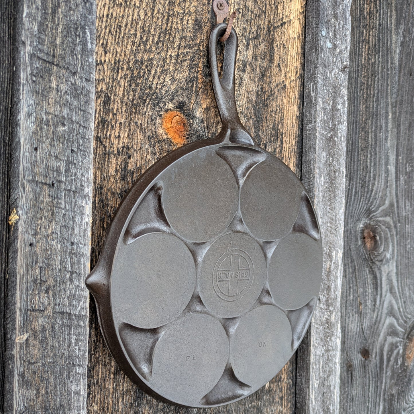 Vintage Griswold Cast Iron Plett Pan No. 34