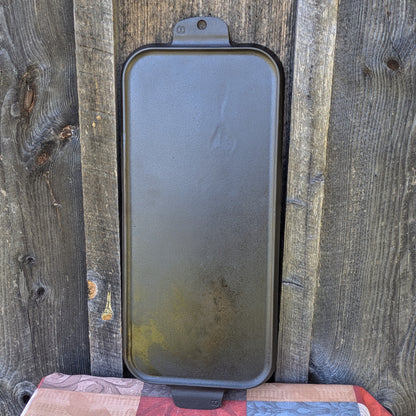 Vintage Griswold #8 Cast Iron Double Griddle with Large Block Logo 745 A