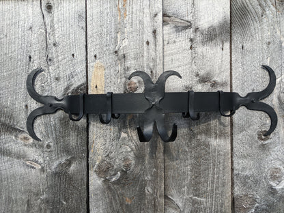 Hand Forged Scroll End Pot Rack