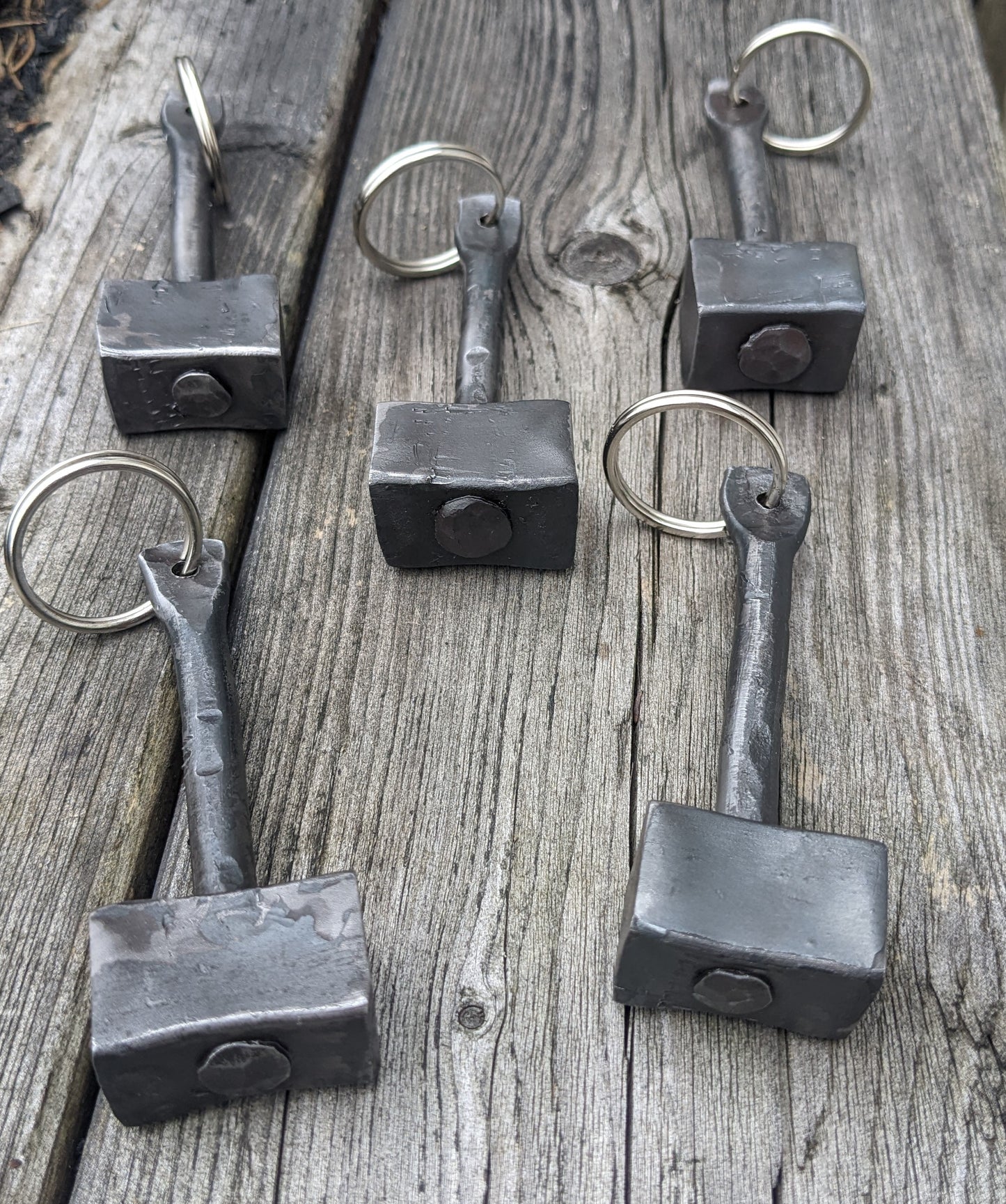 Hand Forged Thor's Hammer Keychain
