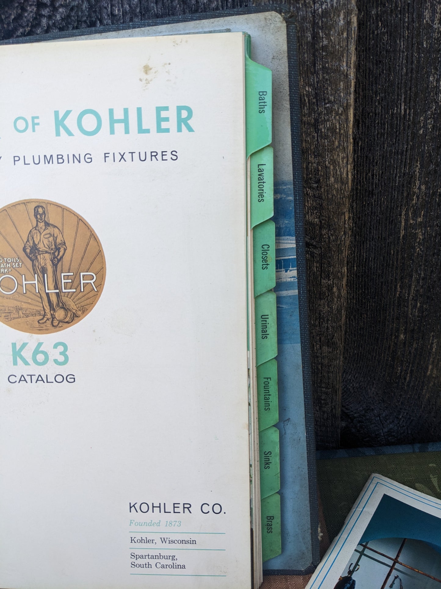 Midcentury Kohler Builder's Catalog K63 Plumbing Fixtures