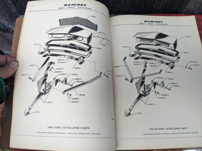 1948 Mercury Body Parts Catalog for 1946 1947 1948 Vehicles