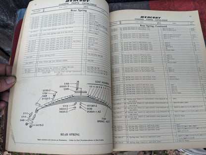 1948 Mercury Chassis Parts Catalog, 1939-1948 Vehicles