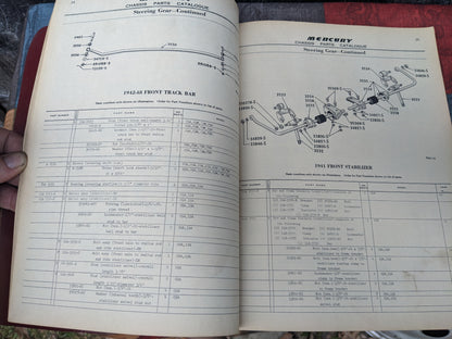 1948 Mercury Chassis Parts Catalog, 1939-1948 Vehicles