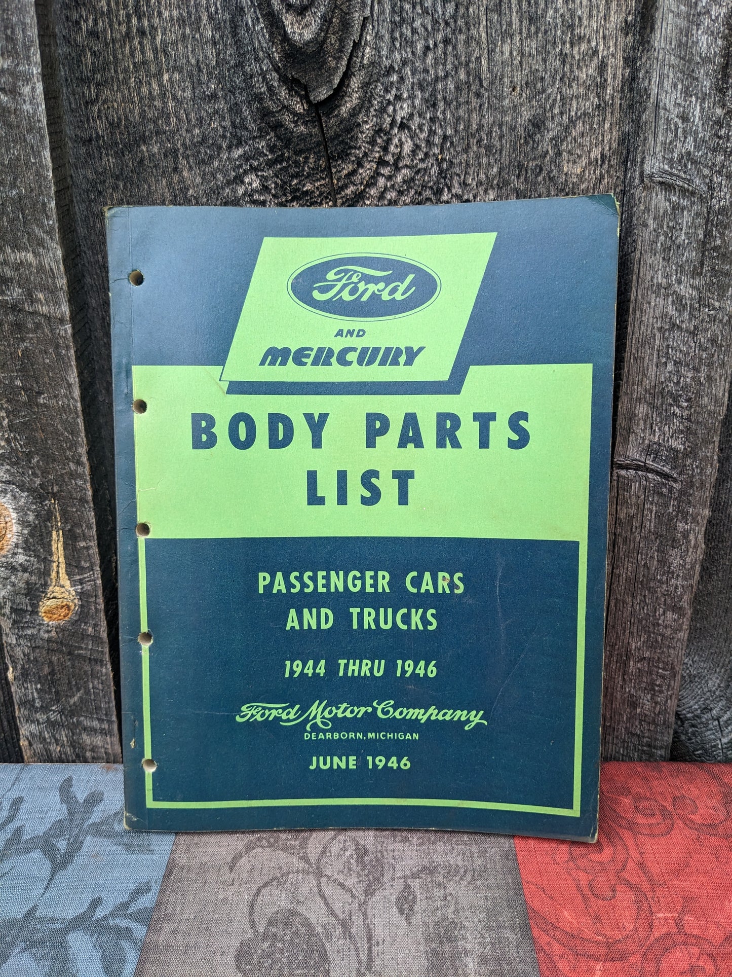 Ford Mercury Body Parts List  for Passenger Cars Commercial Truck 1944 1945 1946