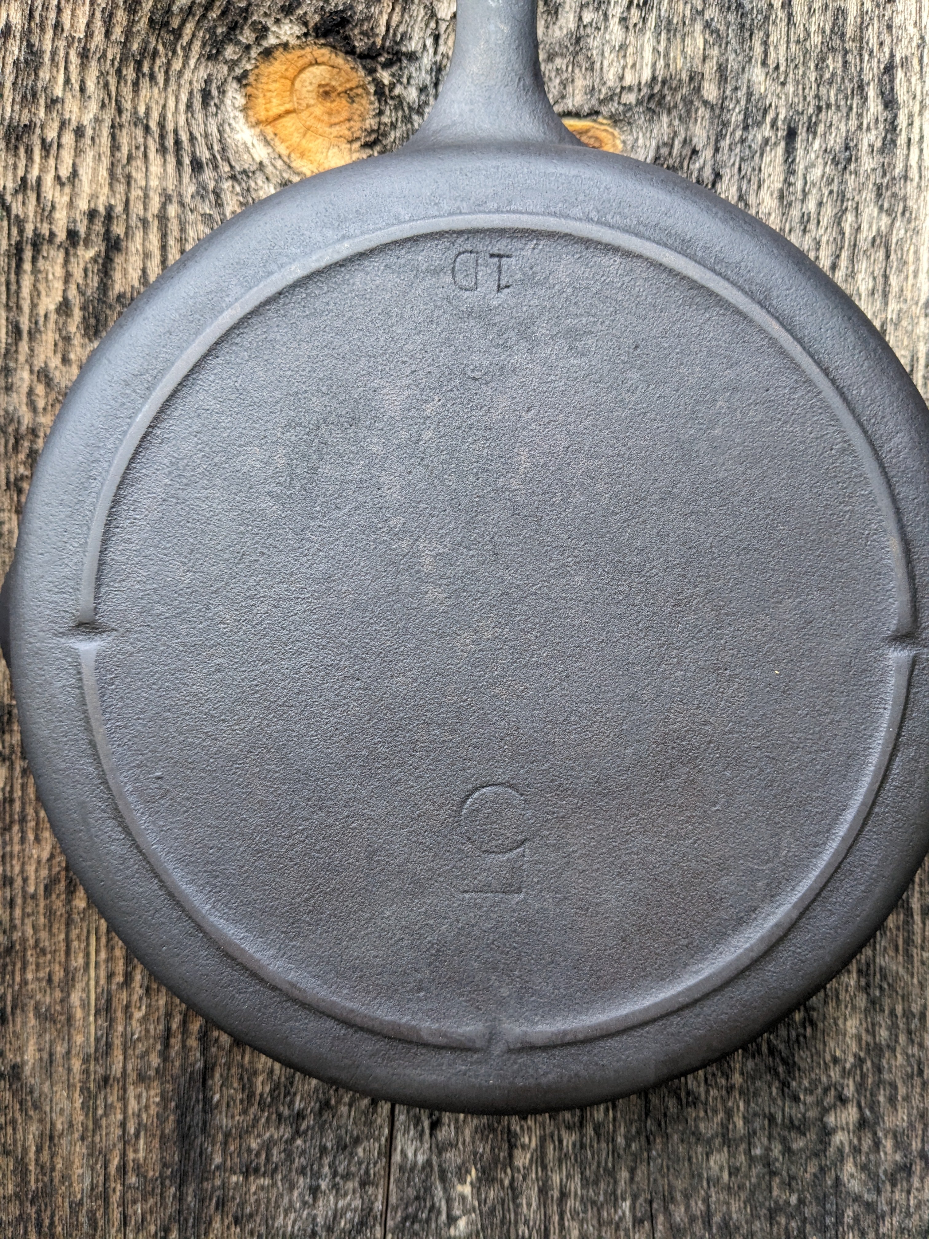 Vintage 3 Notch Lodge #5 Cast Iron Skillet