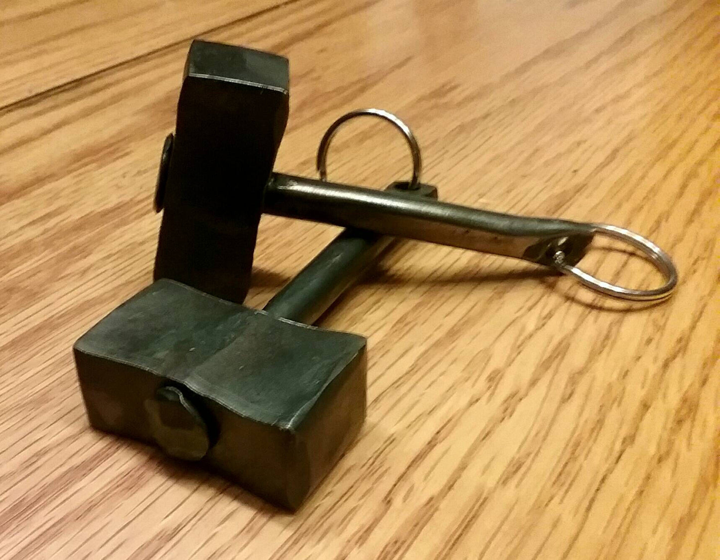 Hand Forged Thor's Hammer Keychain