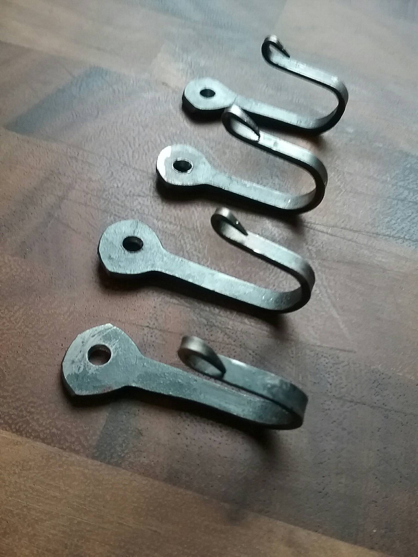 Set of 4 Sturdy Hand Forged Hooks made from Horseshoe Nails – The